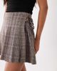 Nobody's Child Nobody's Child tailored wrap pleated kilt mini skirt suit in pink check - 4