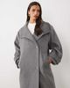Nobody's Child Nobody's Child wool blend wool funnel neck longline coat in gray - 2