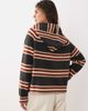 Nobody's Child Nobody's Child wool feel knit round neck sweater with scarf detail in multi stripe - 4