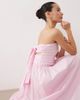 Nobody's Child Petite Nobody's Child Petite Ariella Occasion ruched detail bandeau midi dress in soft pink - 2