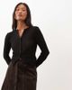 Nobody's Child Petite Nobody's Child Petite Chelsea corduroy pleated detailing button up mini skirt in chocolate-Brown - 1