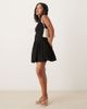 Nobody's Child Petite Nobody's Child Petite claudia button front mini dress in black - 2
