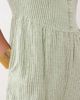Nobody's Child Petite Nobody's Child Petite Cora linen mix button front jumpsuit in green stripes - 4