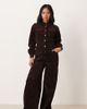 Nobody's Child Petite Nobody's Child Petite cord jumpsuit in brown - 1