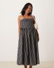 Nobody's Child Petite Nobody's Child Petite Felicity midi dress in blue stripes - 1