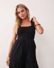Nobody's Child Petite Nobody's Child Petite Helena cotton wide leg jumpsuit in black - 4