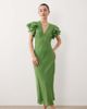 Nobody's Child Petite Nobody's Child Petite Layla midi dress in green - 1