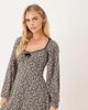 Nobody's Child Petite Nobody's Child Petite Lillie gathered bust mini dress in black floral - 1