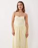 Nobody's Child Petite Nobody's Child Petite Madelyn ribbed bodice ruched skirt cami midi dress in yellow - 2