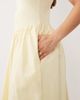 Nobody's Child Petite Nobody's Child Petite Madelyn ribbed bodice ruched skirt cami midi dress in yellow - 3