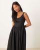 Nobody's Child Petite Nobody's Child Petite marina scoop neck midi dress in black - 4