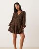Nobody's Child Petite Nobody's Child Petite marley mini dress in orange floral-Black - 1