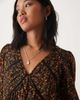 Nobody's Child Petite Nobody's Child Petite marley mini dress in orange floral-Black - 4