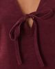 Nobody's Child Petite Nobody's Child Petite Nila tie-detail corduroy pinafore mini dress in burgundy-Black - 3