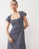 Nobody's Child Petite Nobody's Child Petite Nora print midi dress in blue-Red - 2