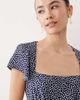 Nobody's Child Petite Nobody's Child Petite Nora print midi dress in blue-Red - 3