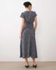 Nobody's Child Petite Nobody's Child Petite Nora print midi dress in blue-Red - 4