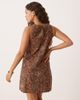Nobody's Child Petite Nobody's Child Petite Palermo mini shift dress in brown paisley - 2