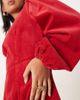 Nobody's Child Petite Nobody's Child Petite Peggy balloon sleeve cord mini dress in red - 2