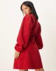 Nobody's Child Petite Nobody's Child Petite Peggy balloon sleeve cord mini dress in red - 3