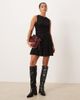 Nobody's Child Petite Nobody's Child Petite pleated mini dress in black plaid - 3