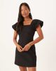 Nobody's Child Petite Nobody's Child Petite ramona flutter sleeve mini dress in black - 1