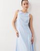 Nobody's Child Petite Nobody's Child Petite Reign occasion boat neck cross back detail midi dress in sky blue - 3