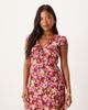 Nobody's Child Petite Nobody's Child Petite Rosa V-neck mini dress in pink floral - 1