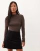 Nobody's Child Petite Nobody's Child Petite Russell cord front pocket detail mini skirt in black - 2