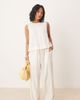 Nobody's Child Petite Nobody's Child Petite Shona straight leg pants in cream - part of a set-White - 1