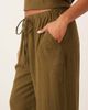 Nobody's Child Petite Nobody's Child Petite Shona straight leg pants in green - part of a set - 4