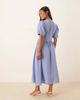 Nobody's Child Petite Nobody's Child Petite Starlight button front midi dress in blue - 3