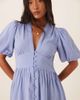 Nobody's Child Petite Nobody's Child Petite Starlight button front midi dress in blue - 4
