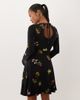 Nobody's Child Petite Nobody's Child Petite stretch slash neck fluted sleeve mini skater dress in black floral - 3