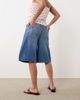 Nobody's Child Petite Nobody's Child Petite Sutton denim drawstring jorts in blue - 4