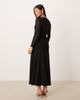 Nobody's Child Petite Nobody's Child Petite Tammy ruched drape midaxi dress in black-Red - 2