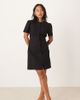 Nobody's Child Petite Nobody's Child Petite Tara puff sleeve tailored mini dress in black - 1