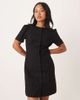 Nobody's Child Petite Nobody's Child Petite Tara puff sleeve tailored mini dress in black - 4
