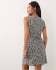 Nobody's Child Petite Nobody's Child Petite Theo slash neck tailored mini dress in black gingham - 4