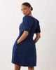Nobody's Child Petite Nobody's Child Petite Tulla denim sweetheart neckline puff sleeve mini dress in dark blue - 4