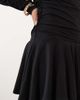 Nobody's Child Petite Nobody's Child Petite Yuki round neck drop waist ruched detail mini dress in black - 3