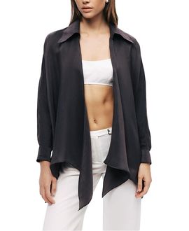 Nocturne Nocturne Front-Tie Longline Shirt