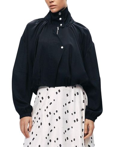 Nocturne Nocturne High-Neck Gathered Jacket