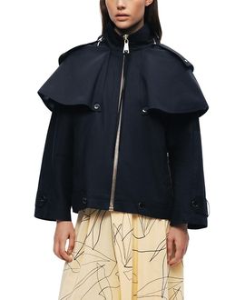 Nocturne Nocturne Hooded Short Trench Jacket