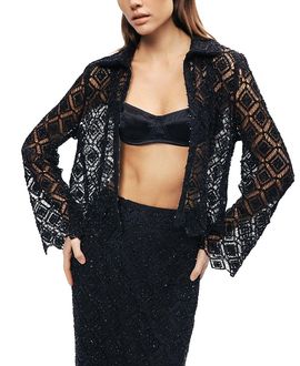 Nocturne Nocturne Lace Sheer Jacket