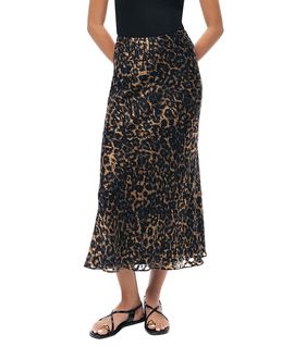 Nocturne Nocturne Printed Leopard Midi Skirt