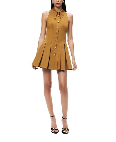 Nocturne Nocturne Sleeveless Pleated Mini Dress