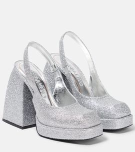 Nodaleto Nodaleto Bulla Jill glitter platform pumps