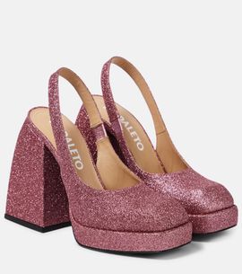 Nodaleto Nodaleto Bulla Jill glitter slingback pumps