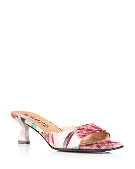 Nodaleto Nodaleto Women's Kitten Heel Mule Sandals